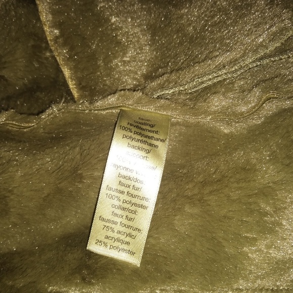 Maurice's Army Green Faux Leather Moto Vest - Picture 2 of 7